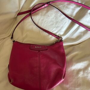 Pink coach crossbody bag
